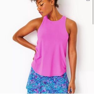 Lilly Pulitzer Westley Active Tank size small new with tags! In Roxie pink